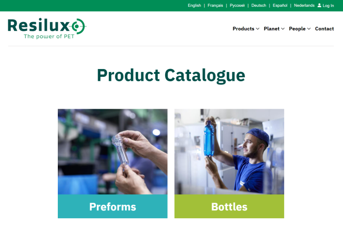 New Resilux digital catalogue enhances selection of PET offering